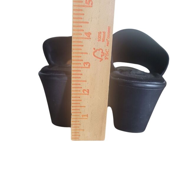 Steven by Steve Madden Y2K Platform Slides Sandals Womens 8 - 8.5 Black Boho 90s - Picture 9 of 9